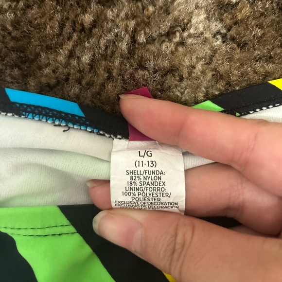 NWOT OP Swim Bottoms Colorful Size large - Picture 6 of 7